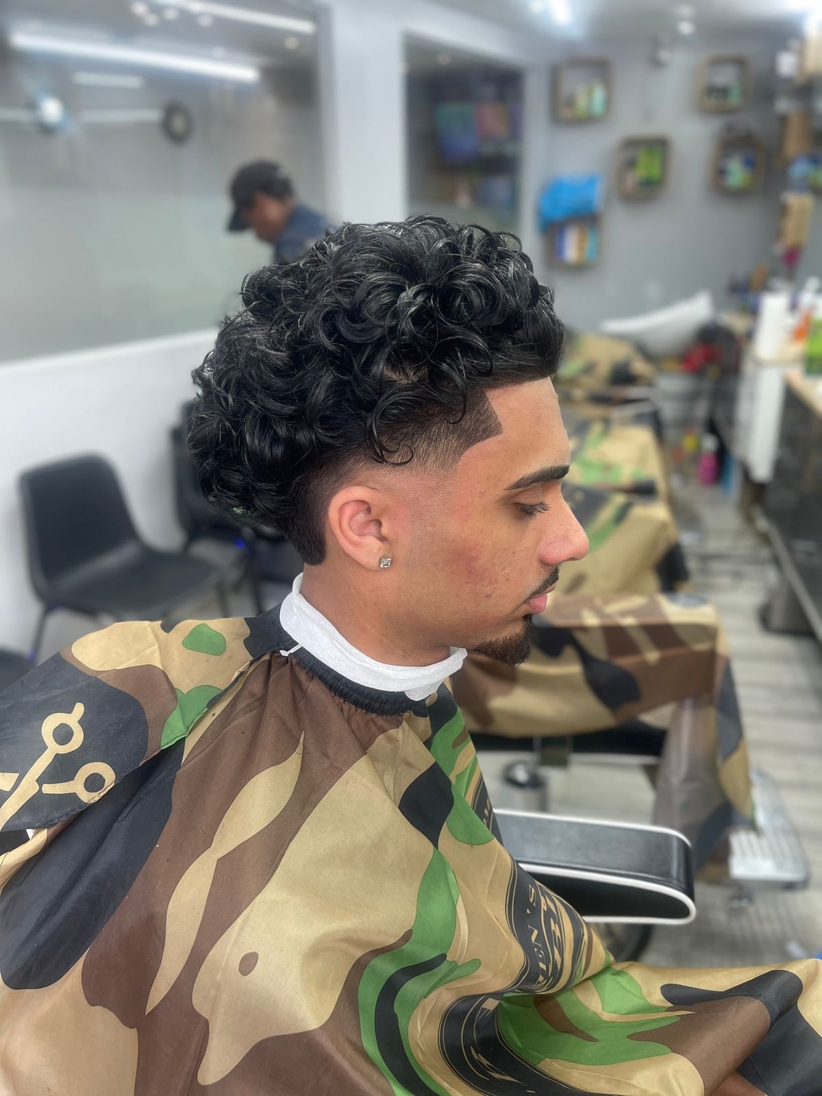 Futuristic barbershop design